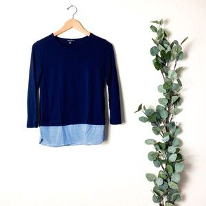 J. Crew Mercantile Long Sleeve Blouse XS